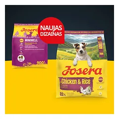 JOSERA Mini Chicken+Rice sausas pašaras mažų veislių šunims, 900g — 2 nuotrauka