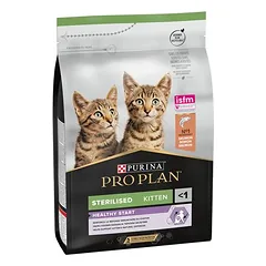 PURINA PRO PLAN Sterilised Kitten Healthy Start su lašiša, sausas maistas katėms, > 10 kg — 3 nuotrauka
