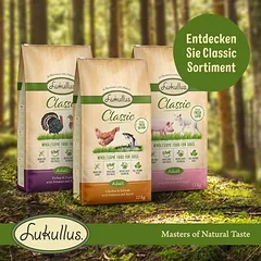 Lukullus Classic Junior su vištiena ir lašiša, sausas maistas šunims, < 1,4 kg — 3 nuotrauka