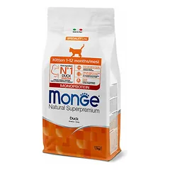 Monge Kitten Monoprotein su antiena, sausas maistas kačiukams 0,4 kg