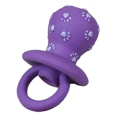 Flamingo Latekso Raminamasis - žaislas, kramtukas šunims, čiulptuko formos, Fuksja / 12cm — 3 nuotrauka