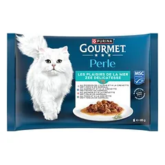 Gourmet Perle bandomasis rinkinys 4 x 85 g, drėgnas maistas katėms — 3 nuotrauka