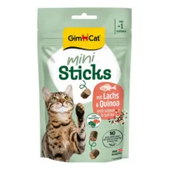GimCat Mini Sticks skanėstai su lašiša ir bolivine balanda katėms - Zoobazė