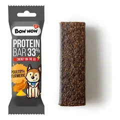 Bow Wow Protein Bar su paukštiena ir ciberžole šunims, 33% baltymų nuotrauka