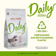 Almo Nature Daily all Breeds su jautiena ir ryžiais, sausas maistas šunims, < 1,4 kg — 4 nuotrauka