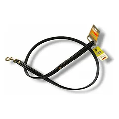 Hunter Modern Art Kroko 15/110 artificial leather, black - leash for dogs