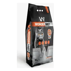 Natūralus bentonitinis sušokantis kraikas katėms Wonder White Sodium grey 11,8l / 10 kg — 2 nuotrauka