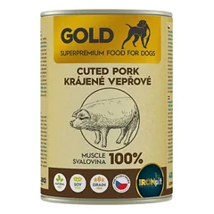 IRONpet Gold Dog Pork cut muscle kiaulienos raumens konservai šunims photo
