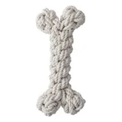 Quapas! Žaislas šunims iš natūralios virvės, kaulas, XXL, 40 cm — 3 nuotrauka