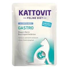 Kattovit Feline Gastro Pouch 24 x 85 g, drėgnas maistas katėms — 2 nuotrauka