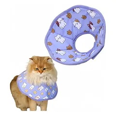FurryFusion Lila Anti-Leckhalsband für Katzen