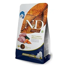FARMINA N&D BROWN – DOG Dry Lamb Spirulina&Carrot PUPPY MED&MAX 2 kg