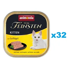 ANIMONDA Vom Feinsten Kitten su paukštiena 32x100 g