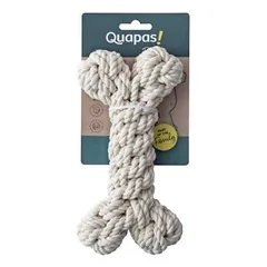 Quapas! Žaislas šunims iš natūralios virvės, kaulas, L, 23 cm