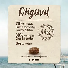 Purizon Original vištiena su žuvimi, begrūdis sausas maistas katėms, 100 g — 3 nuotrauka