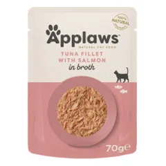 Applaws Tuna Fillet with Salmon konservai sultinyje katėms - Pet24
