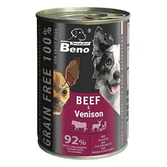Super Beno PIES jautienos ir elnienos kąsneliai padaže be grūdų 415g