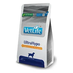 Farmina Vet Life UltraHypo Visavertis dietinis šunų ėdalas sukurtas siekiant sumažinti maisto netoleravimą 2 kg