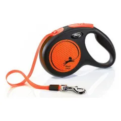 Flexi Neon Orange automatinis pavadėlis šunims - Vet1