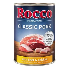 Rocco Classic Pork drėgnas maistas šunims 6 x 400 g — 4 nuotrauka