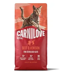 Carnilove Cat Active Sterilised Beef & Venison 6 kg parduotuvėje zooplus.de