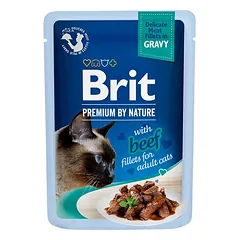 Brit Premium Delicate Beef konservai katėms padaže
