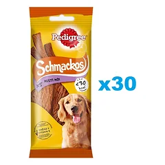 PEDIGREE Schmackos Multi Mix 30x36 g skanėstai šunims su jautiena