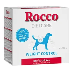 Rocco Diet Care Weight Control su jautiena ir vištiena, drėgnas maistas šunims 300 g, paketėlis — 2 nuotrauka