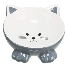 Trixie Bowl Elevated Ceramic Paaukštintas keraminis dubuo katėms ir mažiems šunims, 0.15 l, ø 14 cm