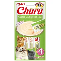 Churu su vištiena ir šukutėmis – kreminis skanėstas katėms, 4 x 14 g — 2 nuotrauka