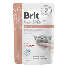 Brit GF Veterinary Diets konservai katėms Renal 85g nuotrauka