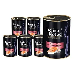 DOLINA NOTECI Premium su daug lašišos suaugusioms katėms 12x400 g