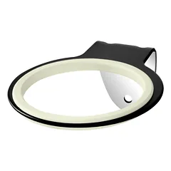 Activ Dryer Holder Q96 - sieninis laikiklis rankiniam džiovintuvui, su guminiu žiedu, Czarny — 1 nuotrauka