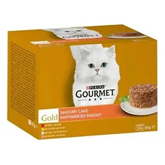 Gourmet Gold Savoury Cake konservai katėms su jautiena/ su vištiena/ su tunu/ su lašiša