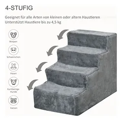 Laiptai gyvūnams 4 laipteliai 44 cm — 5 nuotrauka