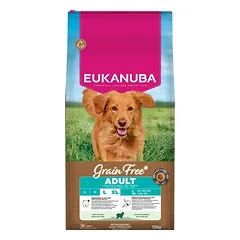 EUKANUBA Grain Free Adult Large Lamb 12 kg begrūdis sausas maistas didelių veislių šunims su aviena