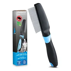 BluePet blusų ir utėlių šukos šunims ir katėms, nuo blusų, utėlių ir erkių — 2 nuotrauka