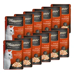 Miamor Feine Filets - drėgnas kačių maistas tunas su pomidorais želė 12x100g