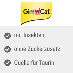 GimCat Sticks su vabzdžiais, skanėstai katėms, < 49 g — 2 nuotrauka