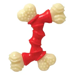 Nylabone Extreme Double - patvarus šunų kramtomasis žaislas, šoninės skonis, Bone / M — 2 nuotrauka