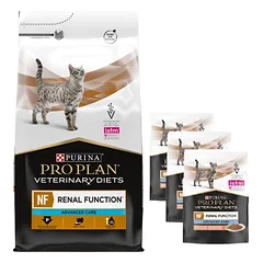 PURINA Veterinary PVD NF Renal Function Cat 5kg + PURINA Veterinary 3x85g