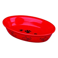 Trixie Cat Bowl Ovalus keraminis dubuo katėms, 0.2 l, 15×10 cm