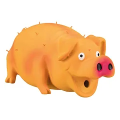 Trixie Bristle Pig latekso šunų žaislas su garsu, 21 cm