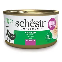 SCHESIR Vištiena su ryžiais katėms skirtame sultinyje, 6 x 70 g