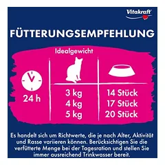 Vitakraft Vita Hearts Digestion skanėstai katėms, < 49 g — 4 nuotrauka