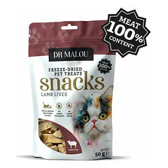 Dr Malou Cat Freeze-Dried Lamb Liver Treats 50 g