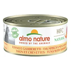 Almo Nature HFC Natural tuncis ar garnelēm 150 g - konservi kaķiem