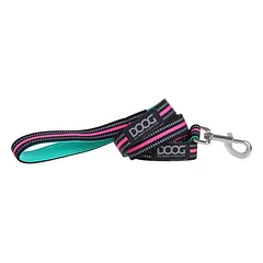 DOOG Neon pavadėlis Lead Rin Tin Tin, žalias/rožinis, Matmenys: 130 cm / 15 mm — 2 nuotrauka