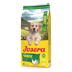Josera Young Star begrūdis sausas maistas jauniems šunims su paukštiena, 12,5 kg