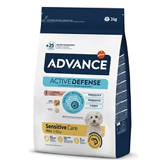 Advance Mini Sensitive Salmon&Rice Sausas maistas mažųjų veislių šunims turintiems virškinimo ir odos problemų su lašiša ir ryžiais 3 kg
